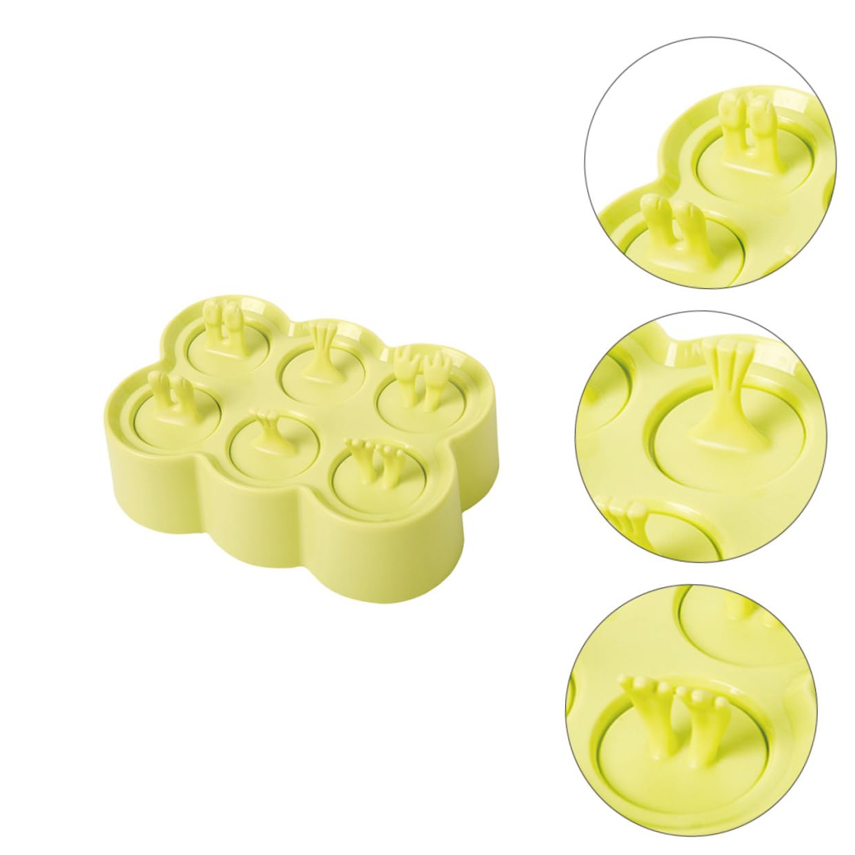 4 Moules à Glace Animaux en Silicone, Réutilisables et Faciles à Nettoyer, pour Diy, Lot de 4 Sets de Sets de Pièces