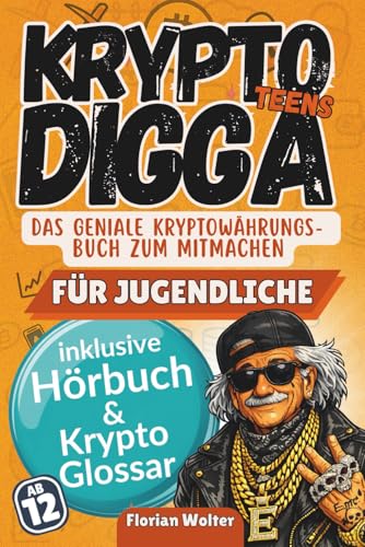 Krypto Teens – Das geniale Kryptowährungsbuch zum Mitmachen für Jugendliche inkl. Hörbuch & Krypto Glossar: Das junge Finanzbuch als sinvolles Geschenk für Teenager Jungen & Mädchen