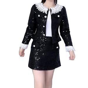 Womens Skirt Suits Elegant Coat Slimming Half Skirt Two-Piece Set