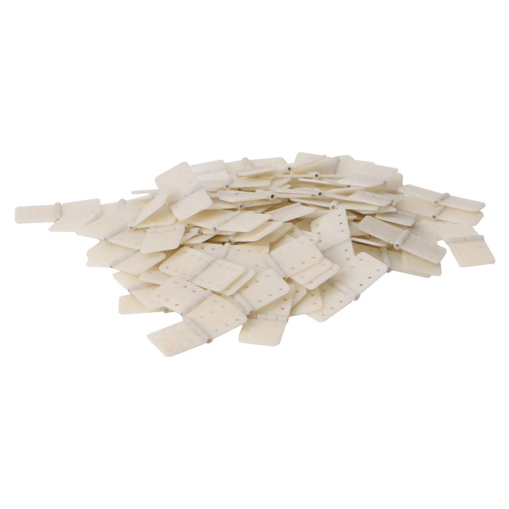 angwang Hinge Servo Linker,20pcs Hinge Linker Plastic Small for RC Airplane Aircraft Helicopter Quadcopter White