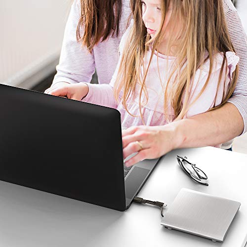 External CD DVD Drive Type C USB 3.0/2.0 Portable CD DVD +/-RW Drive Slim DVD/CD ROM Rewriter Burner Writer Compatible with Laptop Desktop PC Windows XP/2003/Vista/7/8.1/10,Linux,Mac OS, EURPMASK