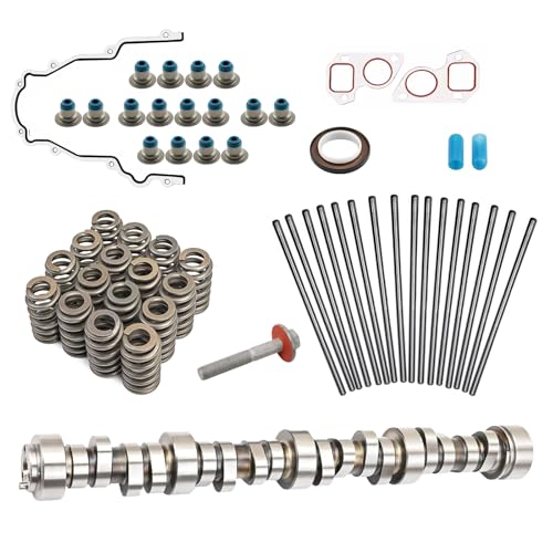 E1840P NON-AFM DOD Stage 2 LS Camshafts Kit & Springs Seals Pushrods Fit For Gen 3/4 LS 4.8L 5.3L 5.7L 6.0L 6.2L 1999-2013 Fit For Chevrolet Silverado Tahoe Suburban GMC Sierra Yukon Pontiac G8