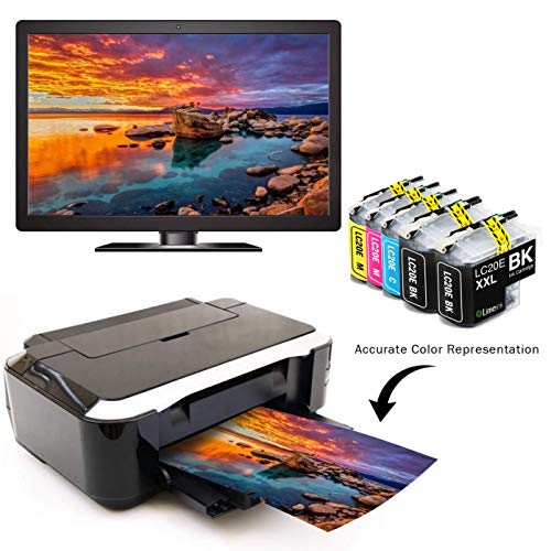 Limeink Compatible Ink Cartridges Replacement For Brother Lc20E Ink Cartridges Lc20E For Brother Printer Ink Mfc-J985Dw J5920Dw J775Dw J985Dwxl For Brother Lc20Em Ink Cartridge (Bk/C/M/Y) 5 Pack #TOP1