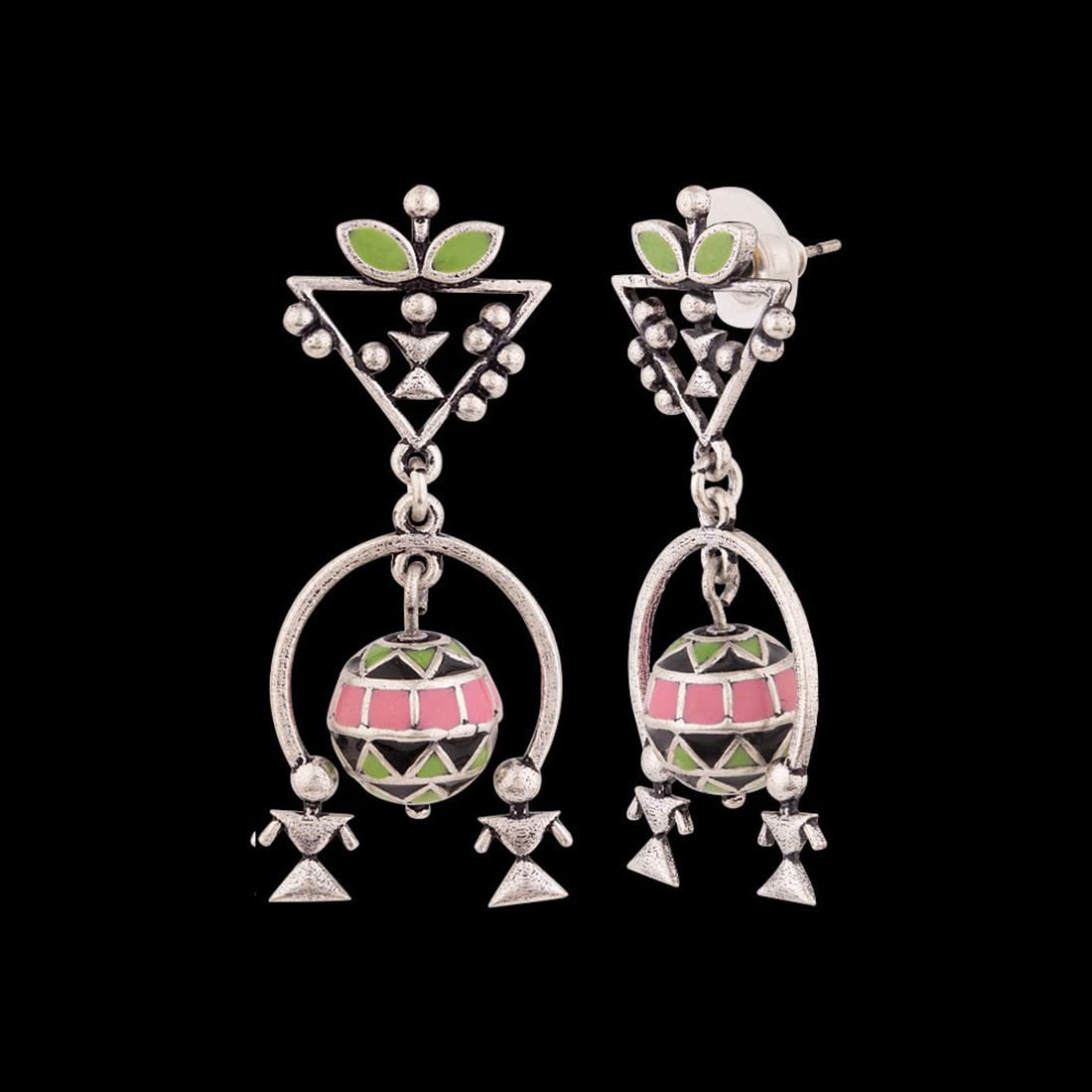 Adorned Spin Lightly Layered Earrings, Elegant