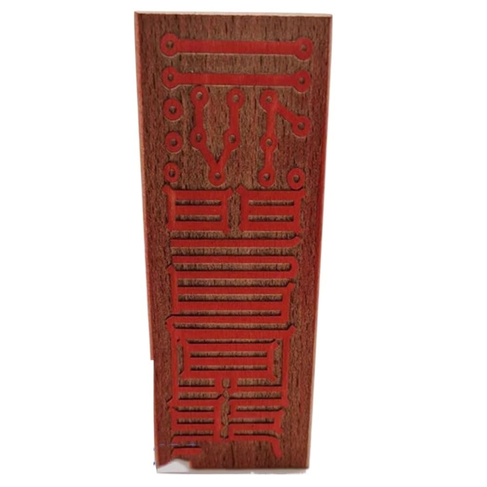 Taoistisches Siegel, Chinesisches Taoistisches Siegel Fengshui, 1 Stück Taoistische Artefakte Taoistische Lieferungen Pfirsichholz-Siegelgravur