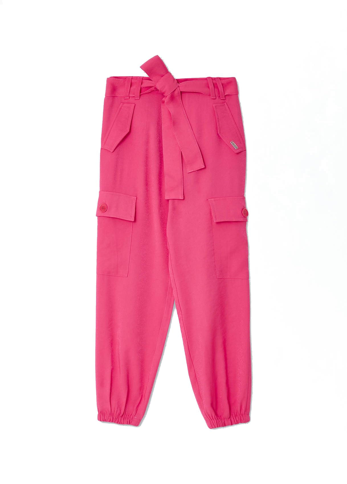 Liu Jo Jeans Liu Jo Pantaloni Rosa Fucsia Cargo con Cintura (IT, età, 16 Anni, Regular, Rosa)
