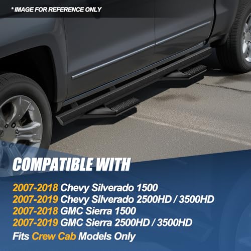 Estribos para Silverado Sierra 1500 2500HD 3500HD 2007-2019 Acero miniatura 7