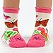 Stephen Joseph, Toddler Kids Boys Girls Unisex Non-Slip Fashion Cotton Crew Socks, Butterfly, Large US