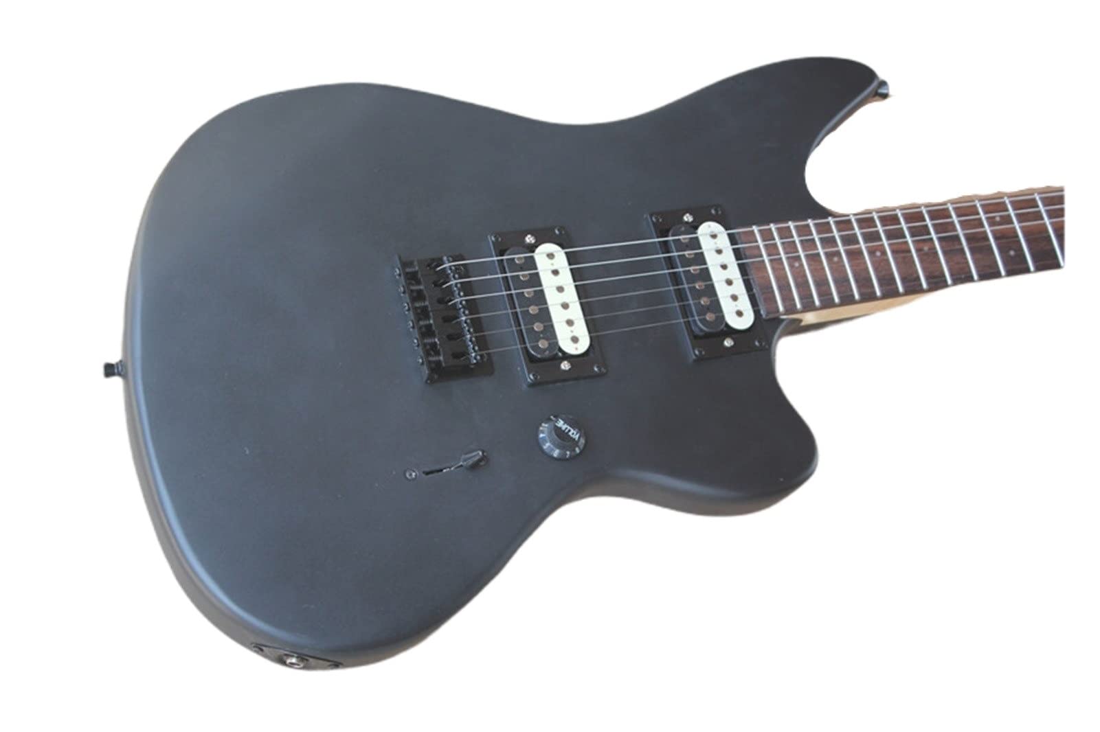 Amazon.co.jp: エレキギター 6文字列ギター、マットブラックギター