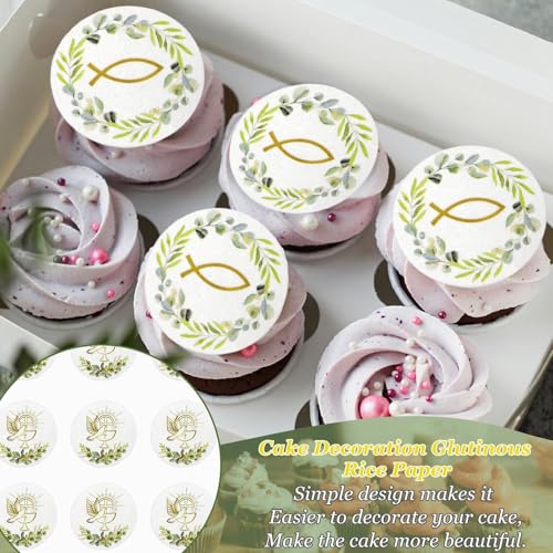 Tortenaufleger KoMmunioN 13 Stück, Tortendeko KOmmUNIOn Essbar mit Cake Topper Essbar, Tortenaufleger Konfirmation, Taufe Tortendeko, Kuchen Deko Konfirmation für Mädchen Junge (style2)