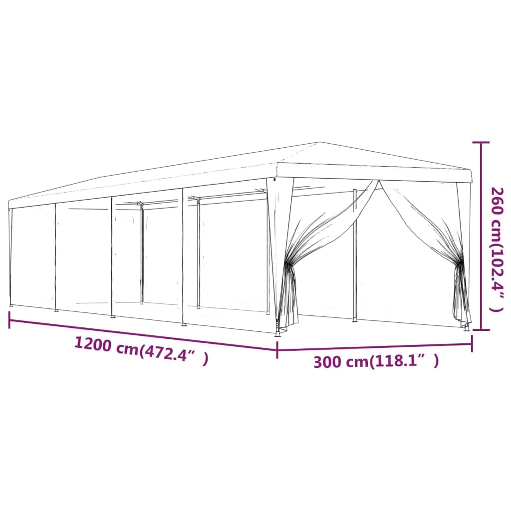 Amazon.com: vidaXL 10X40 FT Anthracite Party Tent with 10