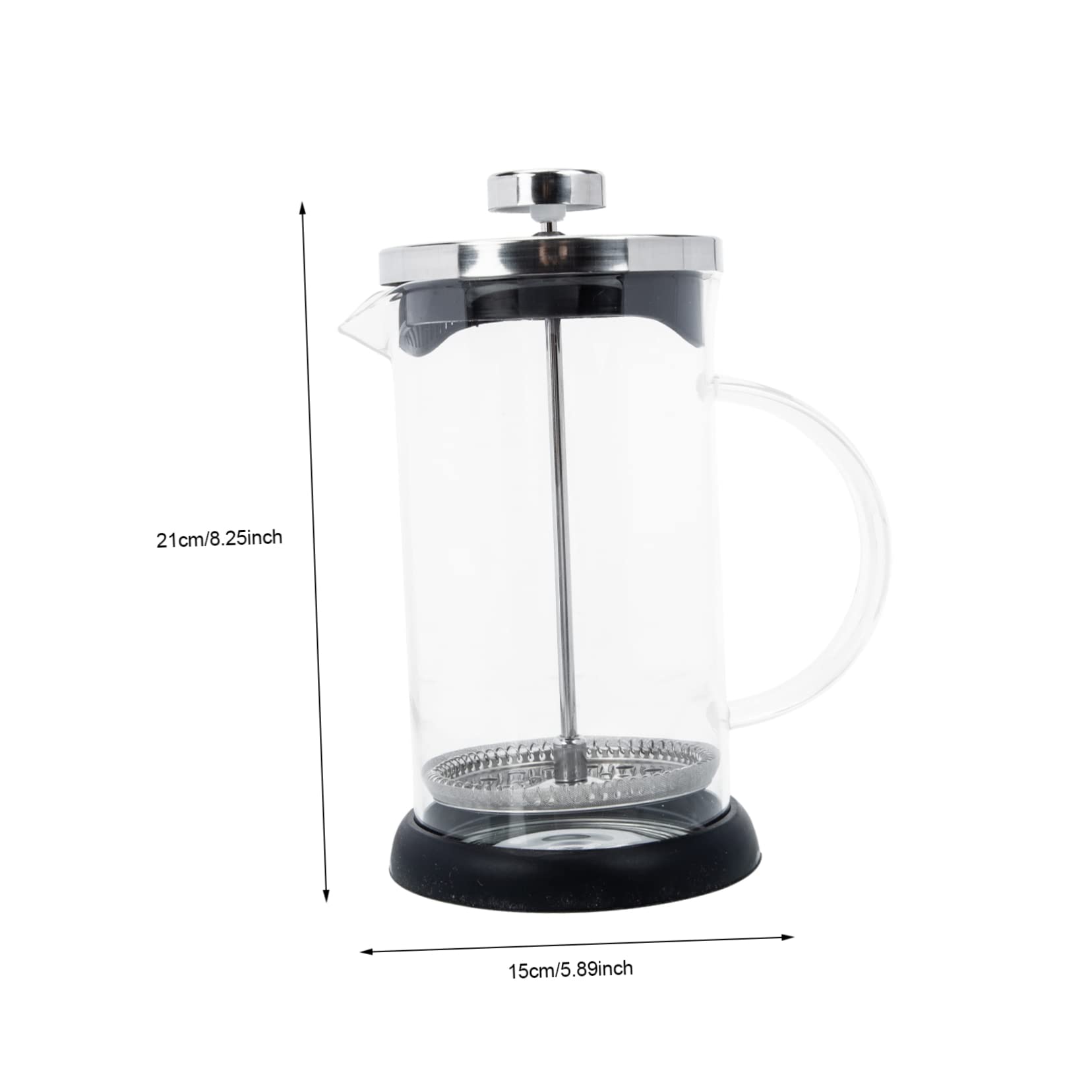 Alipis Glass Coffee Pot Professional with Lid Heat Resistant Glass Teapot for Home Brewing Tea and Coffee Maker present for Coffee Lovers