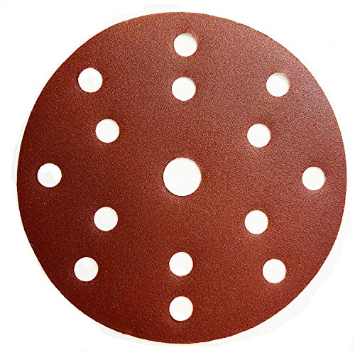Disques abrasifs perforés 150 mm P80 pour ponceuse orbitale excentrique