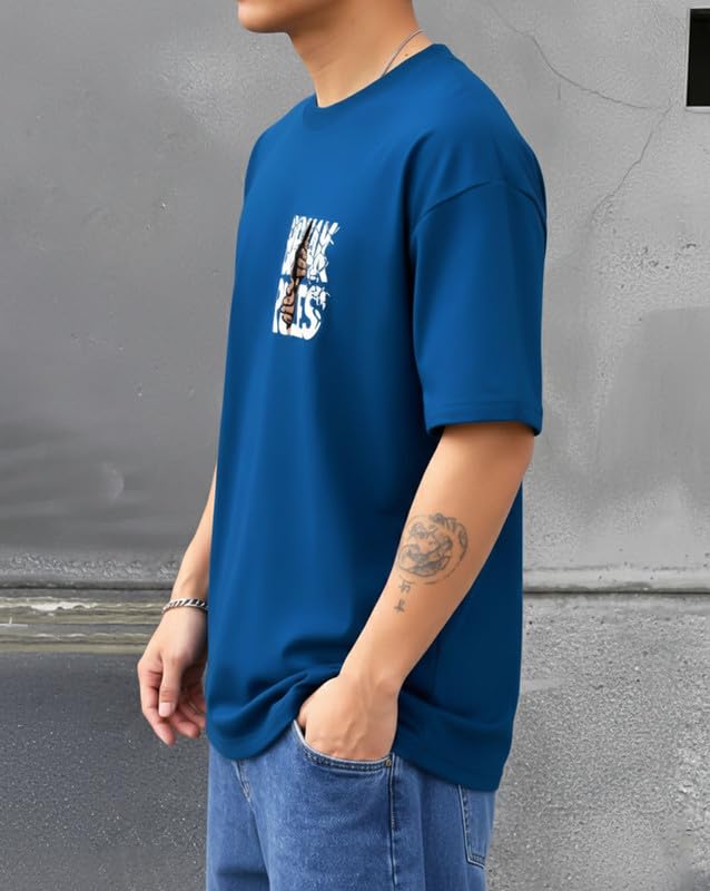 Image of AUSK Baggy Hip-Hop T-Shirt for Men - Graphic Printed T Shirts || Oversized Men Tshirt || T-Shirts