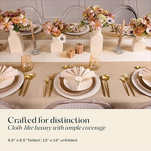 Disposable-Linen-Feel-Wood-Napkins-65-x-65-Paper-Napkins-For-Wedding-Party-Dinner-Or-Holiday-100-Pack Disposable Linen Feel Wood Napkins 65 x 65 Paper Napkins For Wedding Party Dinner Or Holiday 100 Pack