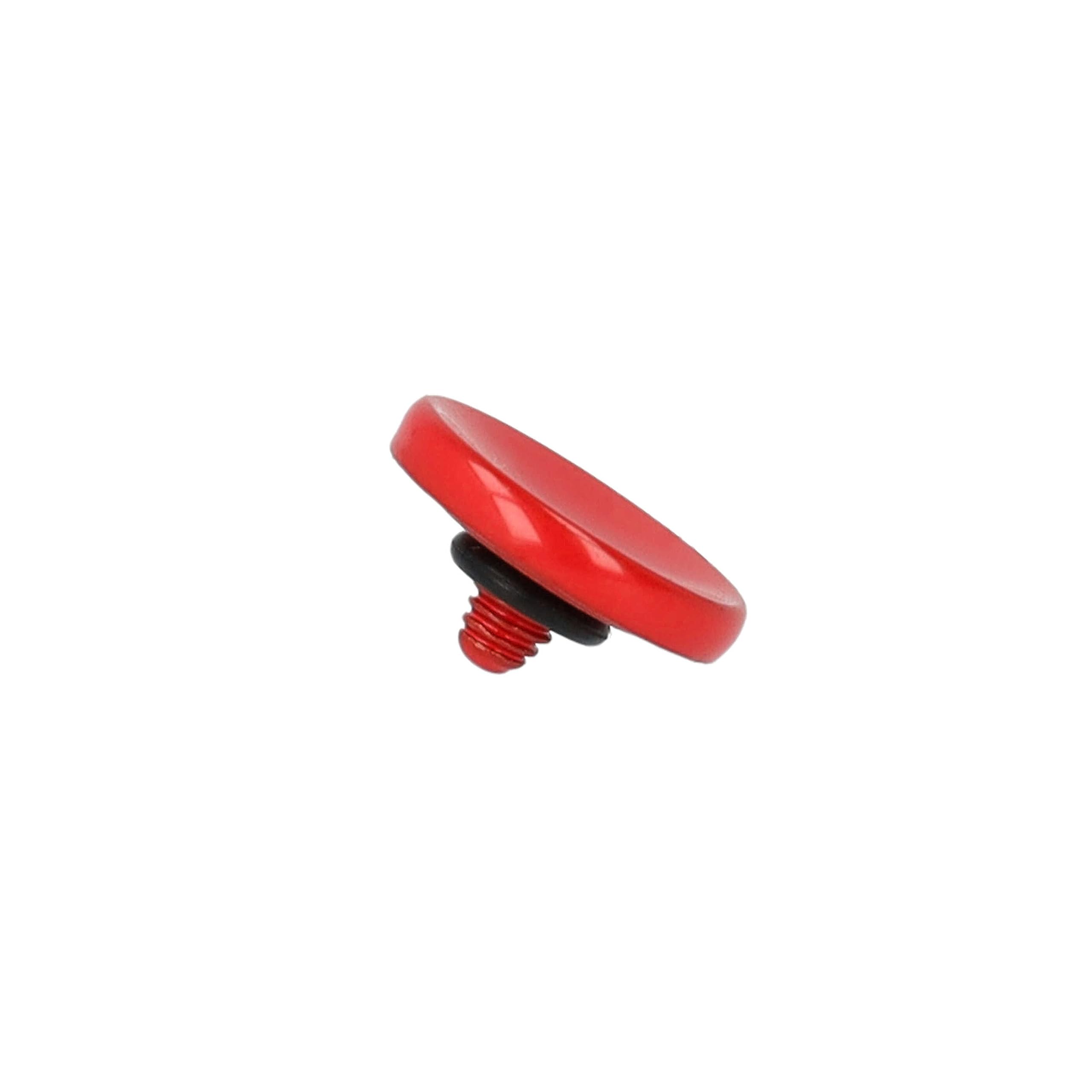 vhbw Przycisk wyzwalacza ergonomiczny metal czerwony do aparatu Fuji/Fujifilm STX-2, X-E1, X-E2, X-ES2, X-Pro-1, X-Pro2, X-T10, X10, X100, X100S, X100T, X20
