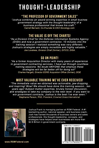 An Insider's Guide To Winning Government Contracts: Real-World Strategies, Lessons, And Recommendations #TOP1