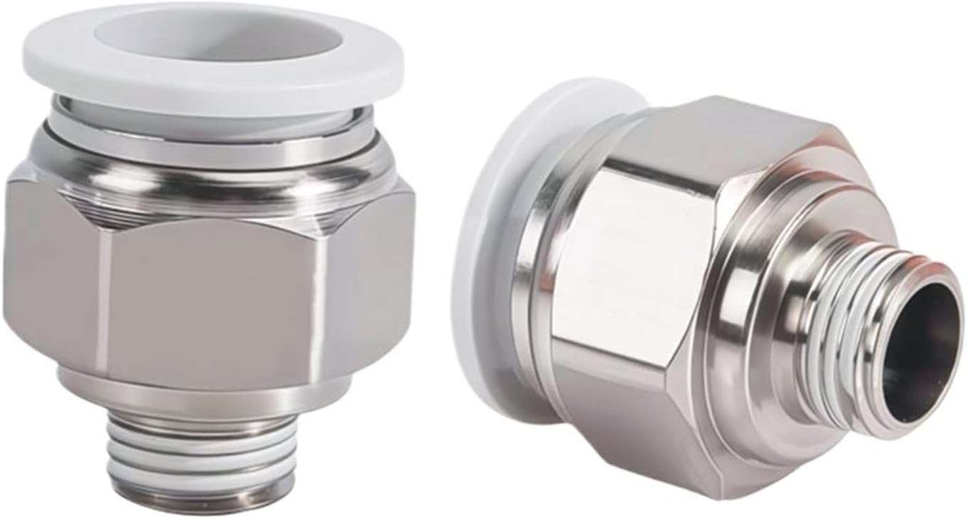1/10/20PCS PC British Standard Pipe Thread Pneumatic Hose Fitting Push in OD 4 6 8 10 12mm Thread 1/8 1/4 3/8 1/2'' Quick Connector(PC4-M5,1 PC)