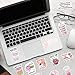 100Pcs Cute Coffee Stickers, Funny Coffee Stickers for Water Bottles, Waterproof Vinyl Decals for Laptop Kindle Scrapbook Computer Party Supplies (Pink&Coffee)