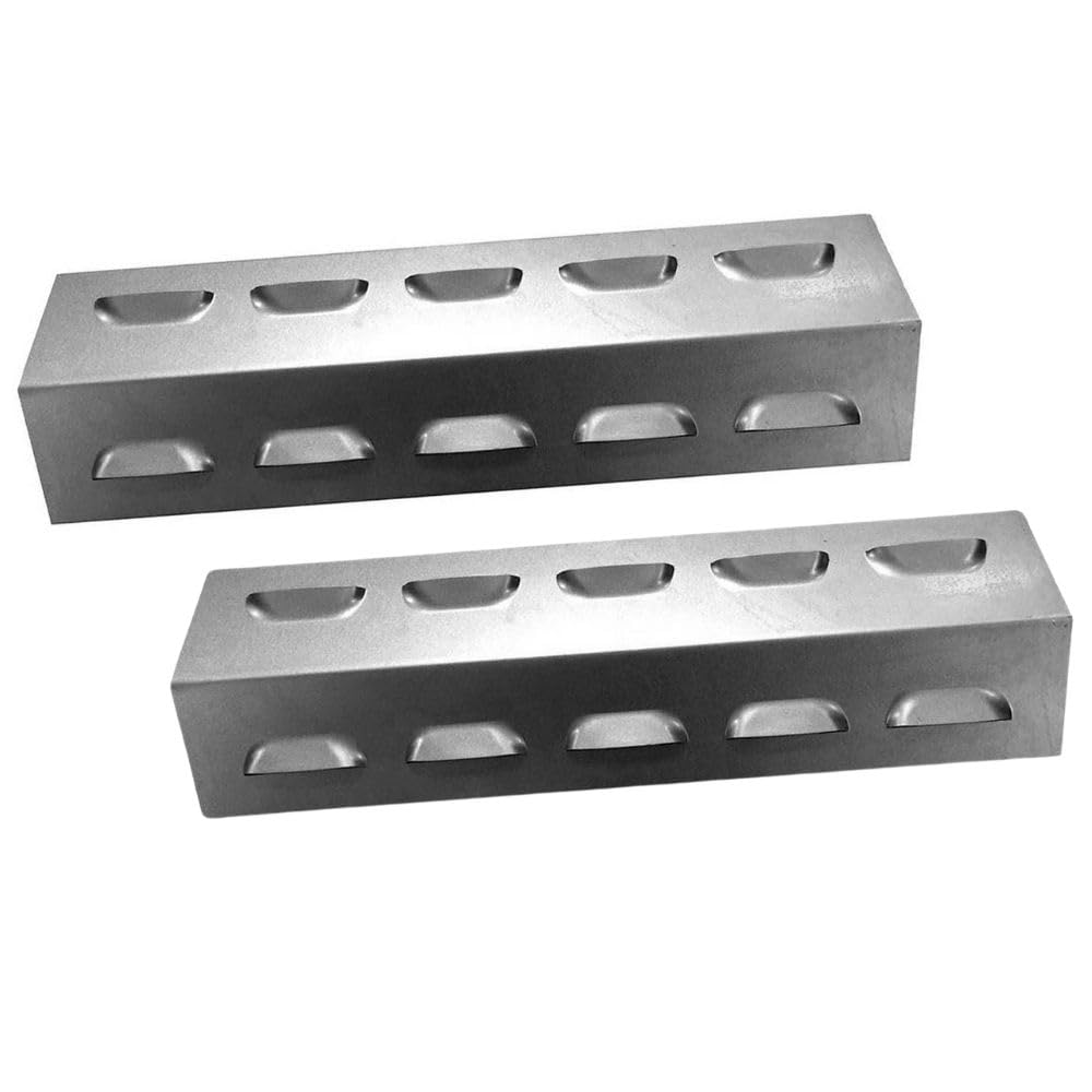 Easyricambi Kit 2 Proteggi Bruciatore Diffusore di Calore a Tenda (39x12cm) Accessori Compatibile per Campingaz 5010001598 per Barbecue Serie 3 4, Previene Frequenti Fiammate, Ricambi BBQ, Bruciatore