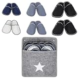 FARYODI Juego de 6 pares de zapatillas de casa de invitados antideslizantes...