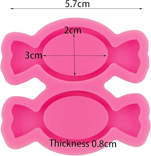 Miniatura 8 de Molde de resina de silicona de corazón de 4 cavidades, lindo llavero de resina Expoy molde de resina para hacer joyas y colgantes, regalo ideal para