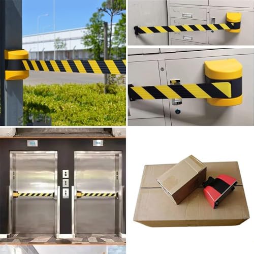 Genérico Cinta magnética retráctil para Barrera de Seguridad de Control de multitudes, montada en la Pared. Barrera de Seguridad retráctil para Control de multitudes, co