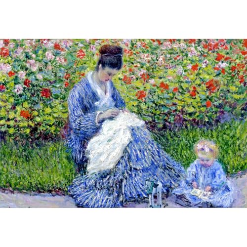 i26×38cmjCHengQiSM 1000s[X WO\[pY }CNs[X l Camille Monet and a Child in the Artistfs Garden in Argenteuil  pY G i yCeB
