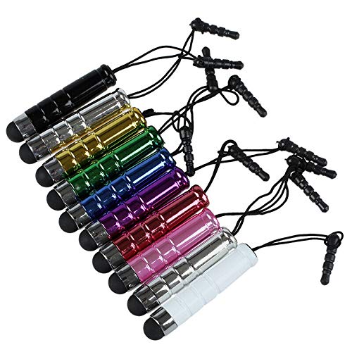 10 in 1 Bundle Mini Capacitive Stylus/Styli Pen - Blue Purple Red Green G J6F8