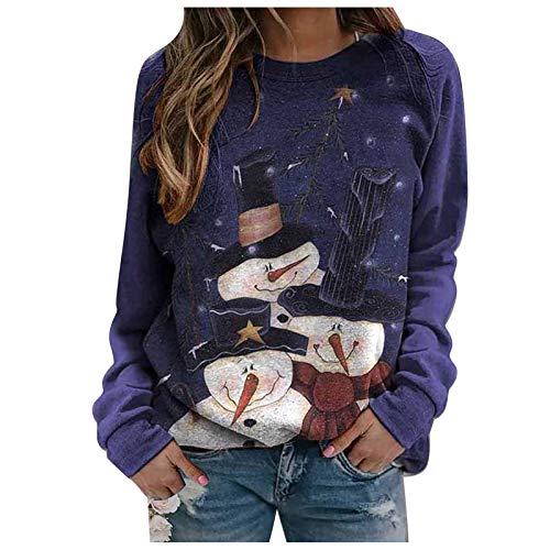 Women's Plus Size Tops Christmas Shirts Casual Tee Tunic Shirts Blouses Raglan Long Sleeve Blouses by Hosamtel Women's Plus Size Tops Christmas Shirts Casual Tee Tunic Shirts Blouses Raglan Long Sleeve Blouses by Hosamtel