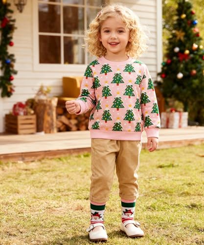 Image of Hongshilian Unisex Kids Cute Cartoon Cotton Sweater Shirt