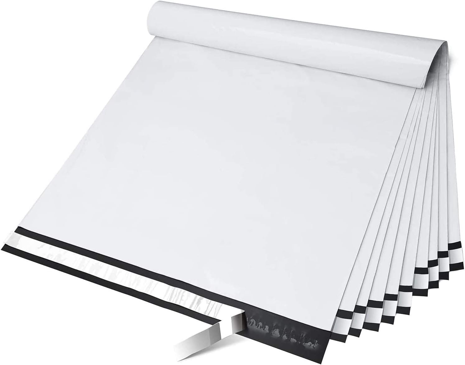 Fuxury Poly Mailers 19x24Inch 250Pcs,Waterproof Shipping Bags for Clothing,Strong Adhesive Shipping Envelopes for Small Business,Self Seal Poly Mailer Bags,Flexible Mailing Bags White