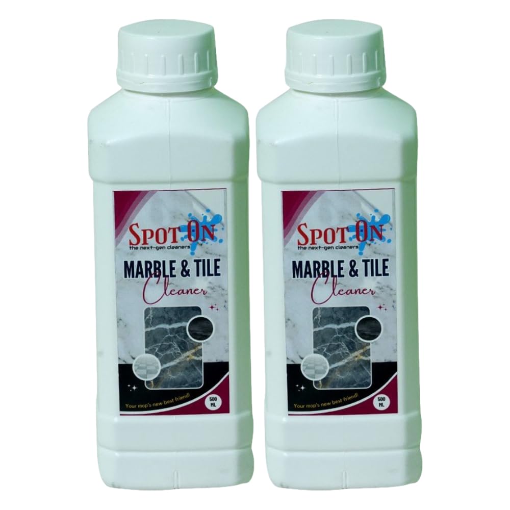 SPOT ON Marbles Floor Cleaner 500ml, Shiner, Removes tough household stains, Suitable for all Indian and Imported floorings (Pack of 2) (B0CTMY2QX9) Amazon Price History, Amazon Price Tracker