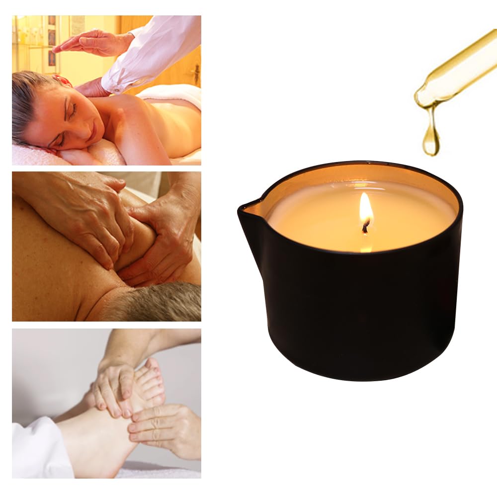Massage Candle Low Temp Natural Soybean Wax Oil 42 Degree Home SPA 6.35oz
