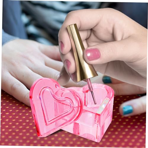 Plato de Cristal en Forma de Corazón para Uñas Acrílicas miniatura 3