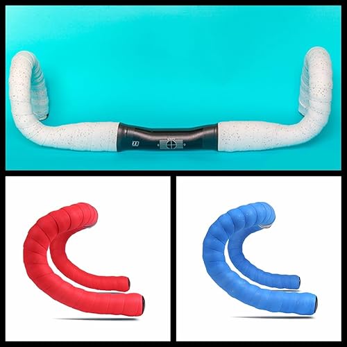 Miniatura 2 de Cinta de manillar de bicicleta Cinta de manillar de bicicleta de corcho Cinta de manillar de espuma EVA Envolturas de mango de ciclismo Color rojo