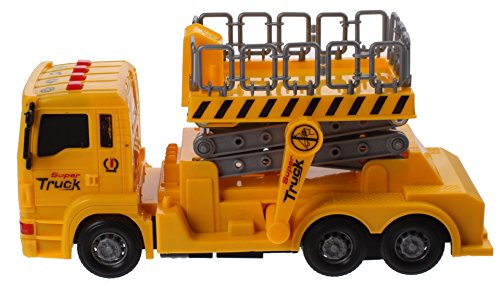 Preisvergleich Produktbild JONOTOYS Hubarbeitsbühne mit Licht und Sound Jungs 22 cm gelb