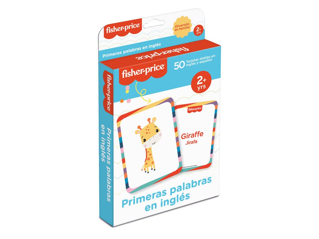 Cayro - Tarjetas Primeras Palabras en Inglés - Juego Educativo - Aprender Palabras Inglesas - Aprendizaje Infantil Divertido y Efectivo - para Mayores de 2 Años - 50 Tarjetas – Juego en Familia