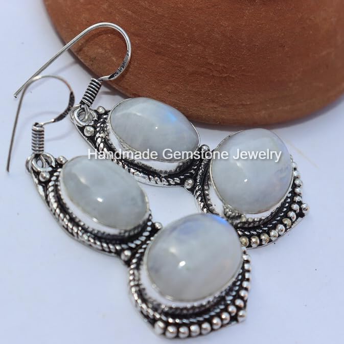 El mejor review de Pendientes piedra luna los mejores 10. 21 Imagen adicional