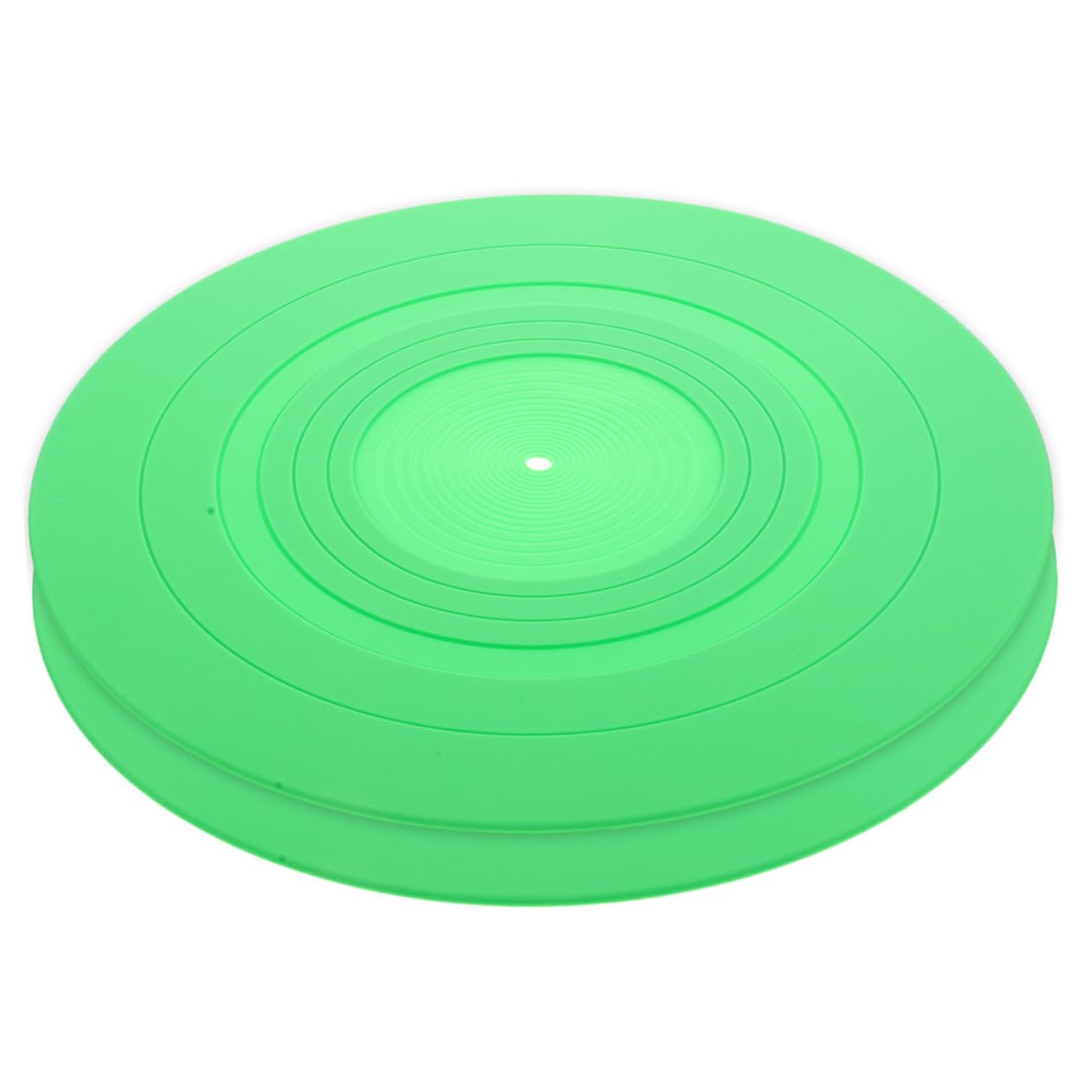 ERINGOGO 2piezas Tapete De Registro Para Tocadiscos De Vinilo Alfombrilla De Silicona Verde Suministros Para Mesas De Discos De Vinilo