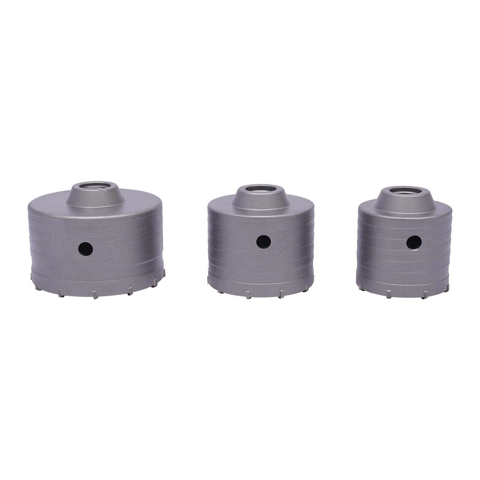 Juego de 9 brocas de hormigón con mango SDS Plus adaptador de 30 – 100 mm para taladro de hormigón cemento, ladrillos, ladrillos de espuma y ladrillos huecos