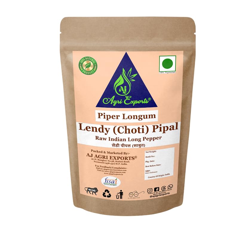 AJ AGRI EXPORTS Long Pepper (Lendi Pipal) - Long Pepper with a Strong, Pungent, and Spicy Flavor for Traditional and Exotic Recipes | Non-GMO (25 Gram) (Pack of 1)-image-40
