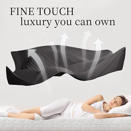 Miniatura 4 de GYMSO Juego de sábanas tamaño Queen  Juego de sábanas y fundas de almohada de lujo de 6 piezas de 1800 hilos  Respetuoso con el medio ambiente,