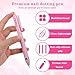 MBAIYO 4-in-1 Nail Dotting Pen, 4-Size Ballpoint Design Dotting Tools for Nail Art Manicure Art Tools with Dot Paint Tips for Painting Sculpting Rhinestones DIY and Salon Pink