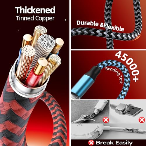 Image of Cruise Essentials 2026 for Apple Watch Charger,Travel /Camping /Vacation Essentials Dual Type-C 4 in 2 Multi Charging Cable, iWatch Charger, Compatible with iWatch 11-2 /Ultra /iPhone 17-8,Car Charger 5FT