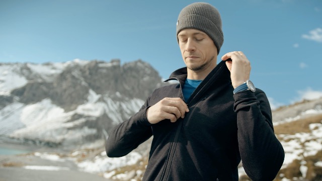 Polaire col zip Homme The north face M GLACIER HEAVYWEIGHT 1/2 ZIP Bleu Sport 2000 - Ref NF0A89JH-DLE