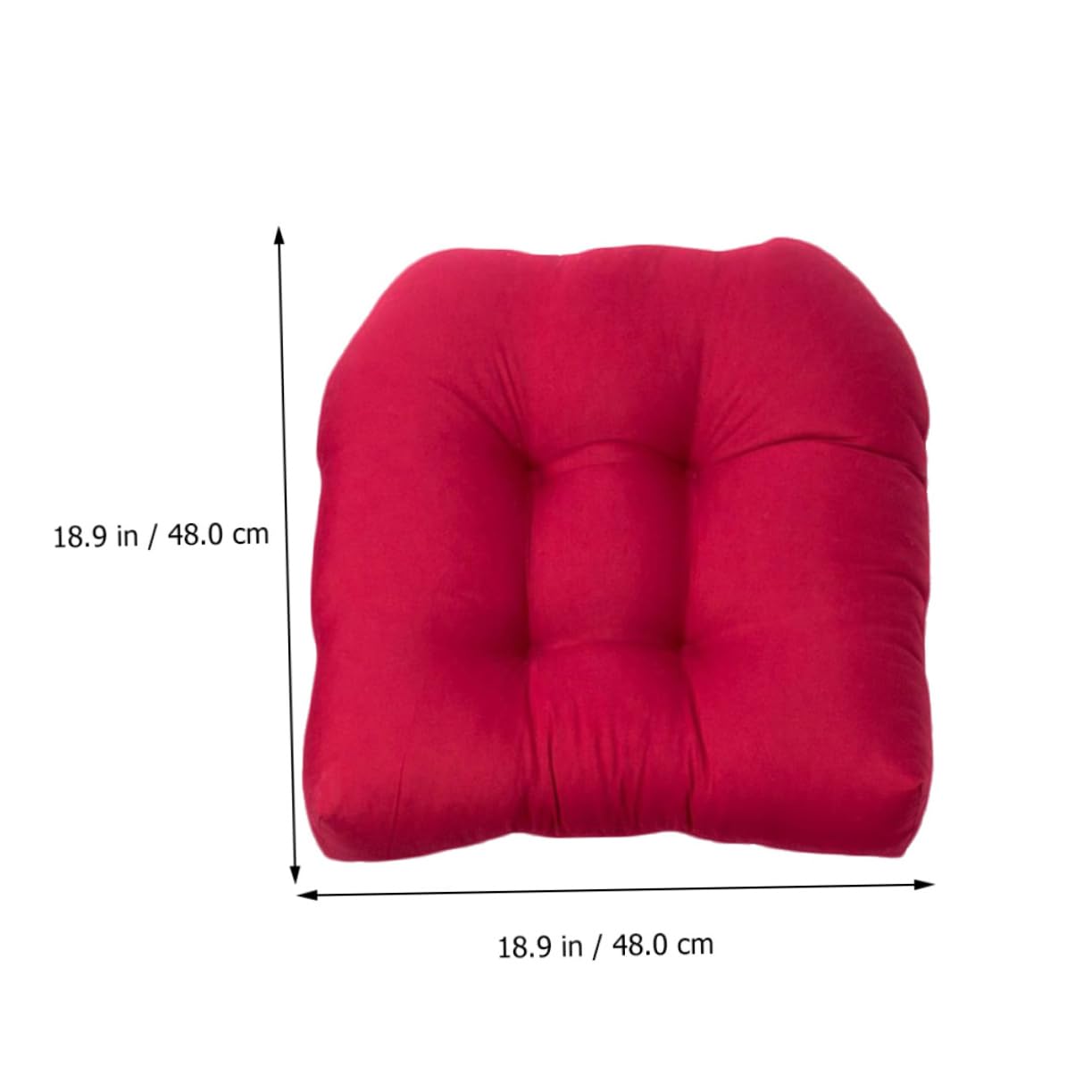 OUNONA Sitzkissen Ergonomisch U-förmige, Rot, aus Polyester