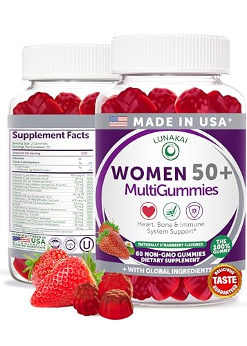 Lunakai USA Made 50 Plus Women's Multivitamin Gummies