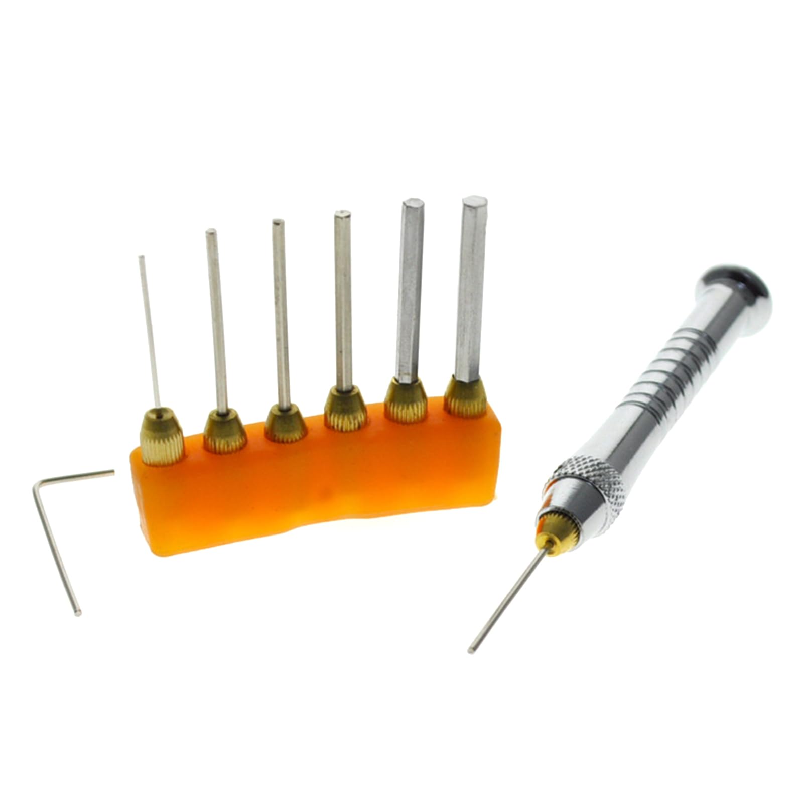 YHAILI 7Pcs Set Alloy Steel Hexagonal Wrench Hexagonal Screwdriver for Hand with Multiple Size from 0.7mm to 3mm