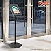 Pyle Anti-Theft Tablet Security Stand Kiosk - Heavy Duty Aluminum Metal Floor Standing Mount Tablet Case Holder Display w/ 37.80 Inch Pole Height, Designed for iPad 2 3 4 Air Tablets -PSPADLK45 Black